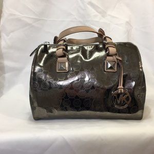 Michael Kors Metallic sliver Hand Bag